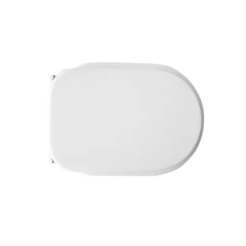 Koop Online Sedile wc coprivaso per Catalano vaso Argenta 43,6 x 33,6 cm copriwater bianco con cerniere fisse in legno colato
