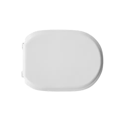 Goedkoop Sedile wc coprivaso per Catalano vaso Canova 45-48 x 36 cm copriwater bianco con cerniere regolabili in legno colato