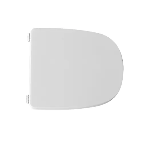Sedile wc coprivaso per Cesabo vaso 2000 47,7 x 37,5 cm copriwater bianco con cerniere fisse in legno colato Betaalbaar