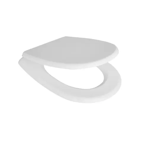 Sedile wc coprivaso per Cesabo vaso Aretusa 45,8-47,8 x 36,8 cm copriwater bianco con cerniere regolabili in legno colato Voordeelprijs