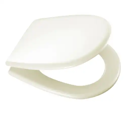 Laatste Kans Sedile wc coprivaso per Cesame vaso Aretusina champagne copriwater forma 6 in legno stabilizzato 43,3-45,3 x 35,7 cm con cerniere regolabili