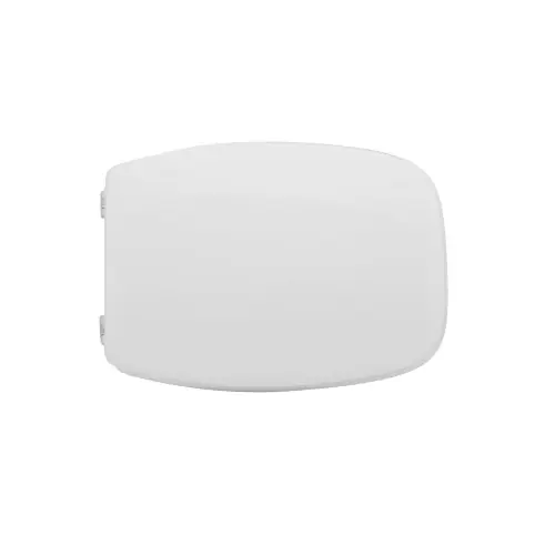 Voordeelprijs Sedile wc coprivaso per Cesame vaso Ionica 45,5-48 x 35 cm copriwater bianco con cerniere regolabili in legno colato