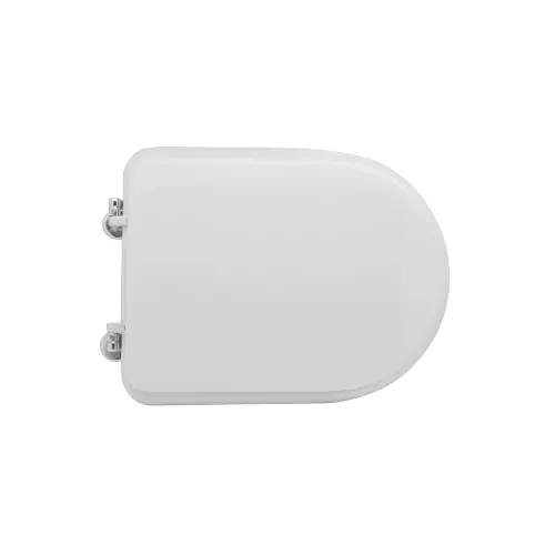 Gecertificeerd Sedile wc coprivaso per Cierre vaso Okay 2 43-45,5x34 cm copriwater cerniere regolabili in legno colato bianco