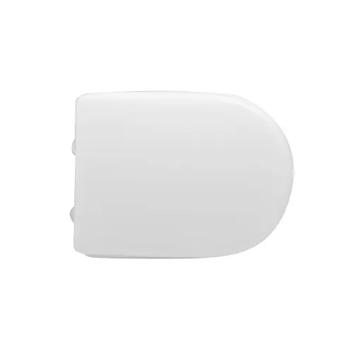 Beperkte Voorraad Sedile wc coprivaso per Cierre vaso Piuma 44,5-47x36 cm copriwater cerniere regolabili in legno colato bianco