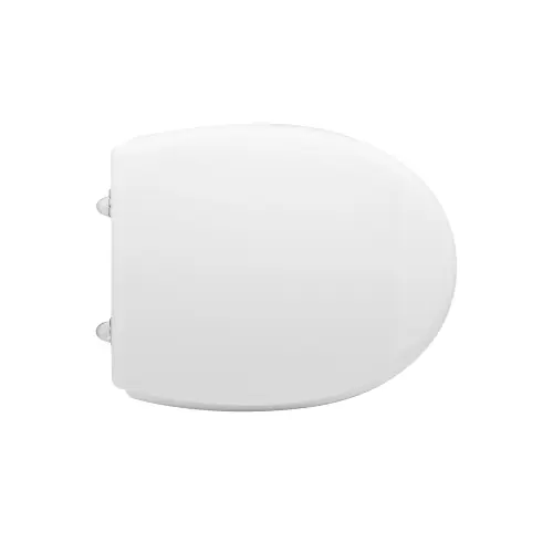 Sedile wc coprivaso per Delta vaso Euro 45,5-47 x 38 cm copriwater bianco con cerniere regolabili in legno colato Bestseller