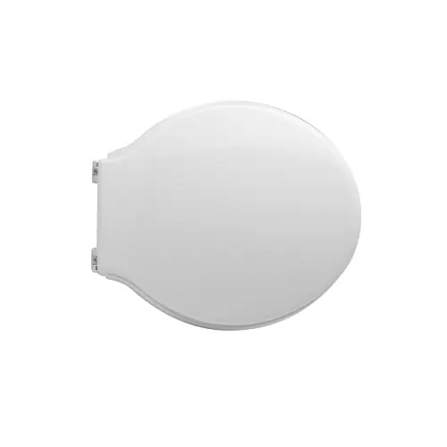 Sedile wc coprivaso per Delta vaso Trevi 42-44,5 x 38 cm copriwater bianco con cerniere regolabili in legno colato Bestseller