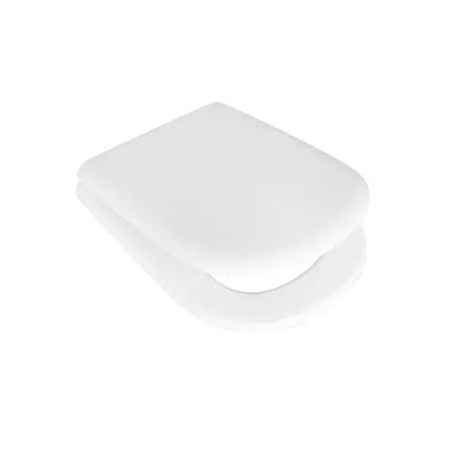 Sedile wc coprivaso per Dolomite vaso Cristallo 42 x 35 cm copriwater bianco con cerniere ad espansione in legno colato Gecertificeerd