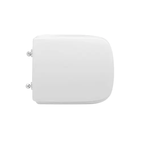 Superprijs Sedile wc coprivaso per Dolomite vaso Mia 42,5 x 34 cm copriwater bianco con cerniere fisse in legno colato