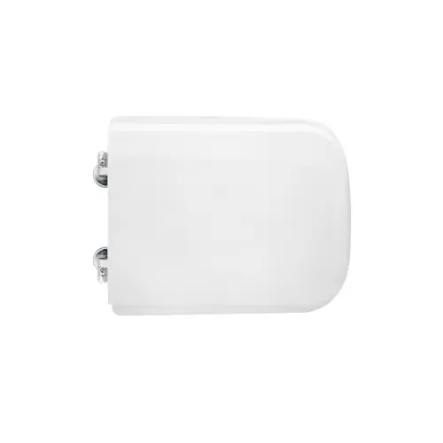 Weekendaanbieding Sedile wc coprivaso per Eos vaso Atlantica 38,5-41 x 32,2 cm copriwater bianco con cerniere regolabili sedile in legno colato