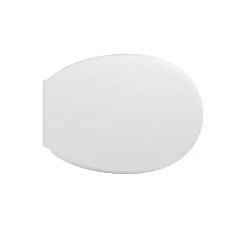 Sedile wc coprivaso per Eos vaso Riace 43,5-46,5 x 35 cm copriwater bianco con cerniere regolabili sedile in legno colato Favoriet