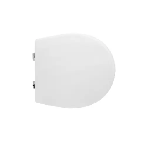 Sedile wc coprivaso per Esedra vaso Key 38-43,5 x 37,7 cm copriwater bianco con cerniere regolabili sedile in legno colato Betrouwbaar
