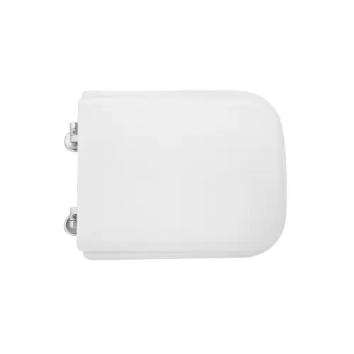 Exclusieve Aanbieding Sedile wc coprivaso per Europa vaso Doggi 38,5-41 x 32,2 cm copriwater bianco con cerniere regolabili sedile in legno colato