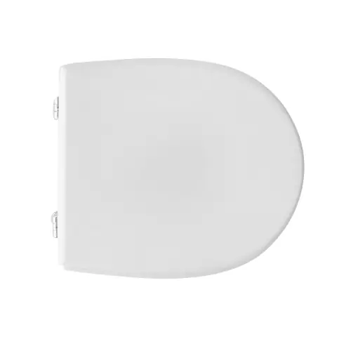 Koop Vandaag Sedile wc coprivaso per Faleri vaso Assoluto 42,5 x 38,5 cm copriwater bianco con cerniere regolabili e sedile in legno colato