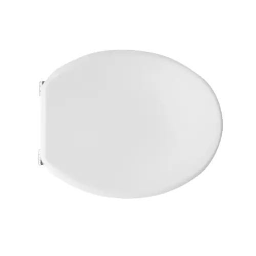 Sedile wc coprivaso per Globo vaso Arianna 44 x 37 cm copriwater con cerniere regolabili e sedile in legno colato Beperkte Voorraad