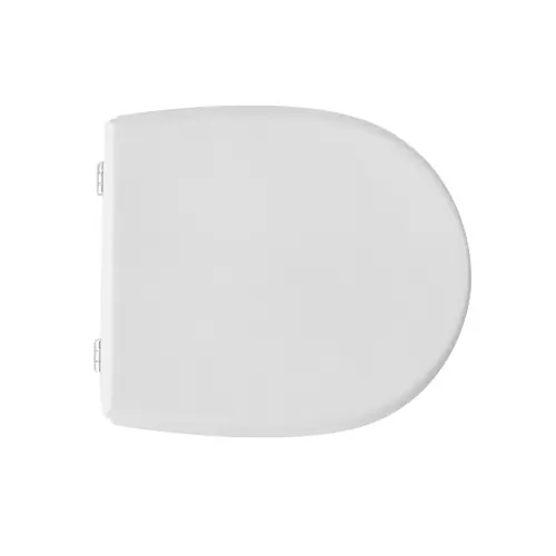 Sedile wc coprivaso per Globo vaso Bowl 40-43 x 39 cm copriwater bianco con cerniere regolabili e sedile in legno colato Actieprijs