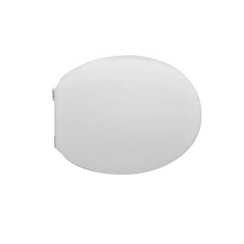 Seizoensaanbieding Sedile wc coprivaso per Globo vaso Lei forma 1 43-46 x 37 cm copriwater bianco con cerniere regolabili in legno colato (Bianco)