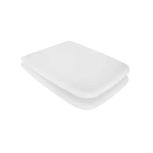 Weekendaanbieding Sedile wc coprivaso per Ideal Standard vaso Cantica 40,5 x 36,1 cm copriwater bianco con cerniere espansione e sedile in legno colato