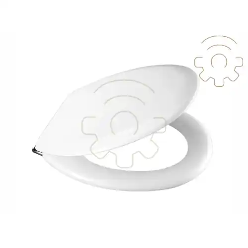 Sedile wc coprivaso Polidur bianco per Polidur serie Quadrarco Sospeso vaso water Rechtstreeks Van De Fabrikant