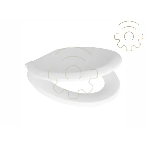 Rechtstreeks Van De Fabrikant Sedile wc coprivaso Tecnoplast Atlantico bianco cerniere in Pvc universale copriwater vaso water