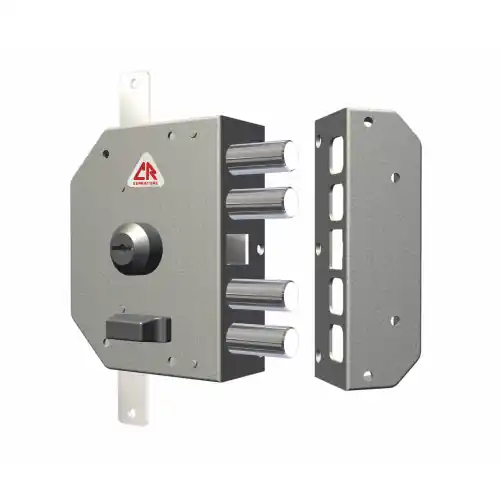 Tijdelijk Beschikbaar Serratura di sicurezza C.R. 3250 con cilindro chiusura a scrocco dx 130x164 mm entrata 60 mm
