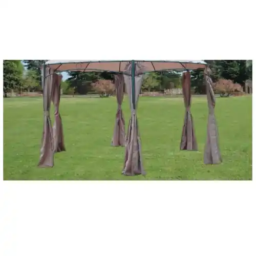 Set 6 teli laterali di ricambio per gazebo Gotic Ø 350 cm teli esterni in poliestere Premium