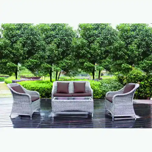 Weekendaanbieding set giardino cerere salotto in polyrattan arredo esterno salottino