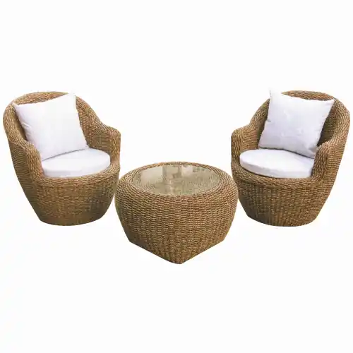 Weekendaanbieding set giardino piave salotto in mais trecciato arredo esterno poltrone