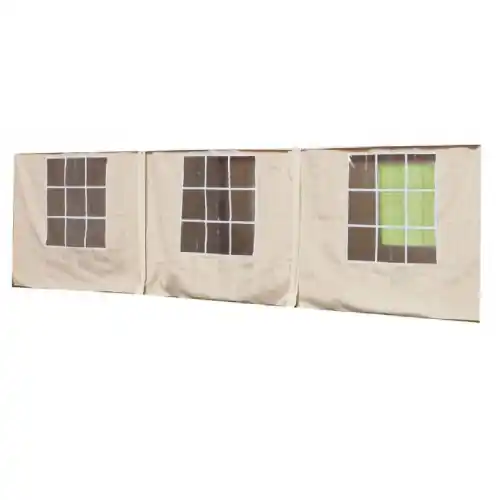 Voordeelprijs Set teli laterali di ricambio color ecrù per gazebo Carport Magnum 3x6 mt teli esterni