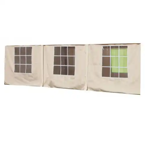 Set teli laterali di ricambio colore bianco per gazebo Carport Magnum 3x6 mt teli esterni Speciale Aanbieding