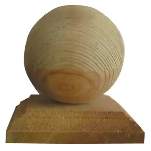 Sfera per la rifinitura dei pali 9x9 cm in legno di pino impregnato sfera paletto recinzione esterno Korting