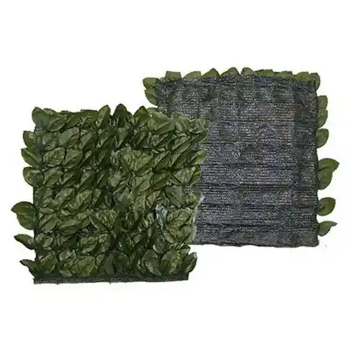 Siepe artificiale foglie di lauro con rete in pvc verde 1,5x20 mt lavabile foglie sintetiche da esterno Bestseller