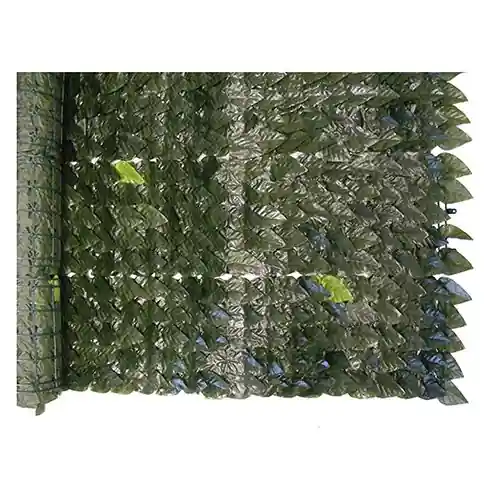 Beste Prijs Siepe artificiale foglie di lauro in pvc verde 1x20 mt lavabile foglie sintetiche da esterno