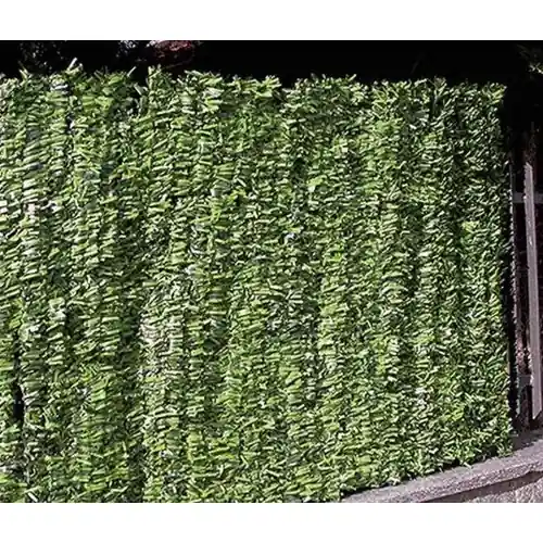 Direct Verzonden Siepe artificiale Green a foglia lunga sintetica 1,5x3 mt in pvc verde lavabile da esterno