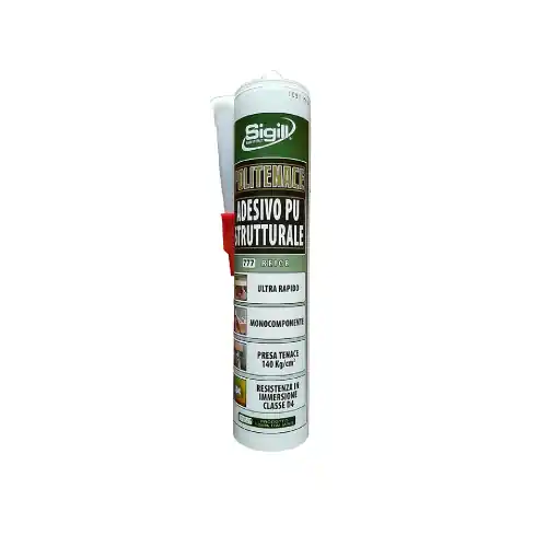Tijdelijk Beschikbaar Sigill politenace cartuccia adesivo poliuretanico strutturale beige 300 ml per incollaggi fortissimi verniciabile made in italy