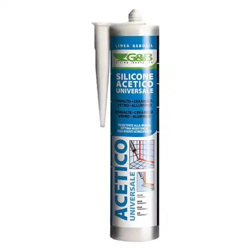 Silicone acetico professionale universale 280 ml colore nero resistente agli agenti atmosferici Weekendaanbieding