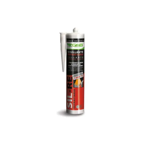 Koopje Silicone refrattario sigilla ed incolla pietre refrattarie e giunti grigio 310 ml per camini barbecue forni e caldaie