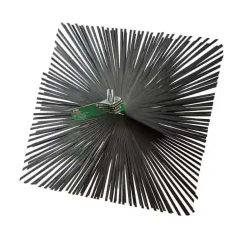 Fabrieksprijs Sit scovolo Quadro per camini in acciaio piatto 30 x 30 cm attacco maschio 12 MA per la pulizia di canne fumarie