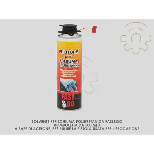 Veilige Betaling Solvente per schiuma poliuretana 500 ml pulizia pistola erogatrice