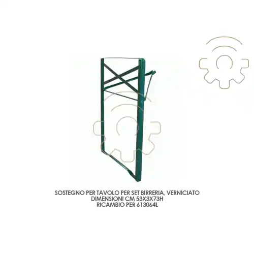 Sostegno ricambio tavolo set birreria cm 52x3x73h verniciato Flitsaanbieding