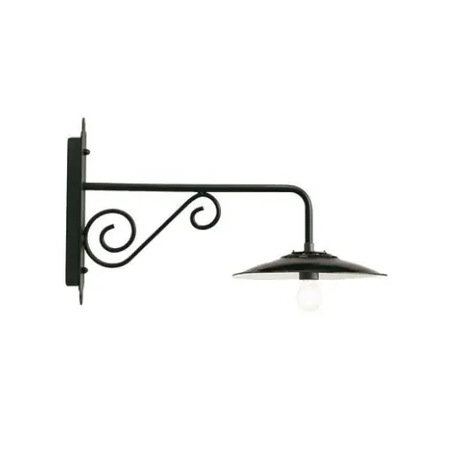 Veilige Betaling Sovil lanterna lampada da parete discendente Antique lunga E27 25W grigio cm 65x38x30 IP43 esterno