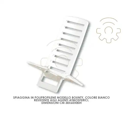 Bestseller Spiaggina bianca bounty sedia pieghevole prendisole bianco per mare e piscina