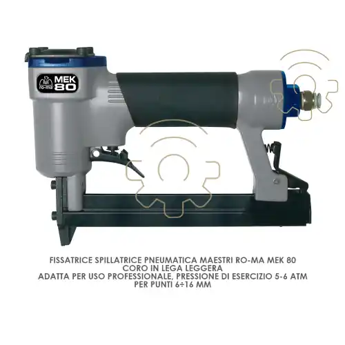 Direct Beschikbaar Spillatrice fissatrice pneumatica Maestri Ro-Ma MEK 80 pressione 5 - 6 atm punti 6 ÷ 16 mm