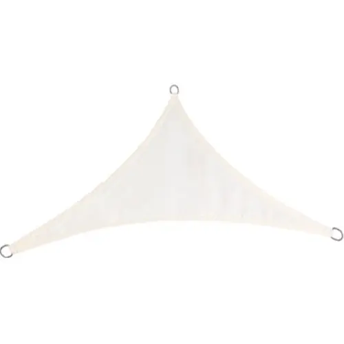 Must-Have Stars vela ombreggiante triangolare 3,6x3,6x3,6 mt in poliestere ecru gr/mq 180