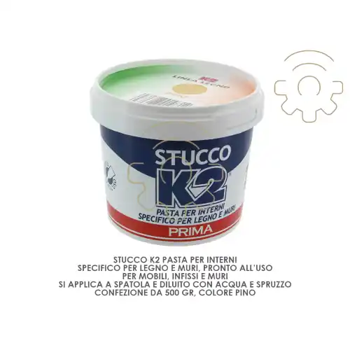 Premium Stucco K2 colore pino 500 gr pronto all‘uso per legno muri spatola pennello spruzzo