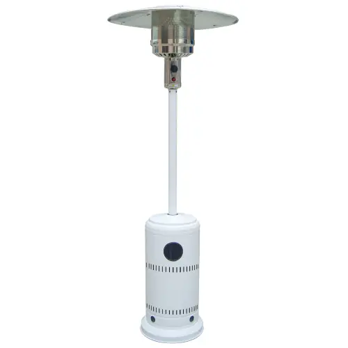 Direct Verzonden Stufa a fungo Patio a infrarossi funzionamento a gas GPL bianca 13 KW per strutture aperte per esterno e interno