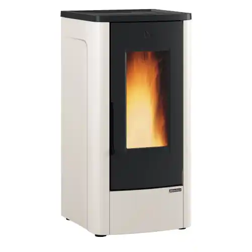 Beste Prijs Stufa a pellet La Nordica Extraflame Dahiana rivestimento in acciaio verniciato avorio 10,0 kw 287 m³ riscaldabili