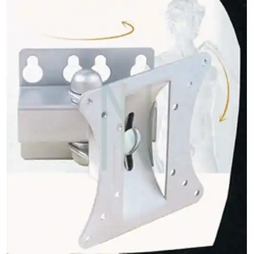 Supporto staffa per TV-LCD monosolution silver a muro da 10/30"portata max 20kg Merkproduct