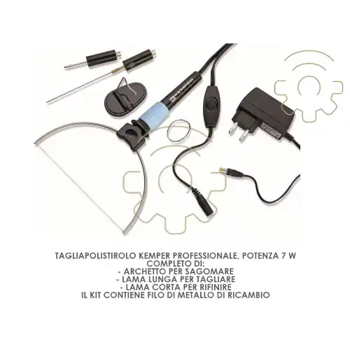 Tagliapolistirolo Kemper professionale archetto lama lunga lama corda ricambio filo metallo Bestseller