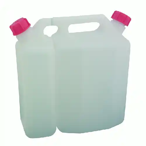Weekendaanbieding tanica pvc a doppio scomparto olio miscela 1,5+3,5 litri carburante olio