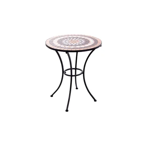 Dagaanbieding Tavolo Decoro Mosaico Classic da esterno in metallo simil pietra cm 60x73 H